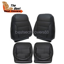 For 2011-17 Volkswagen Jetta Sel Driver Passenger Bottom Top Seat Cover Blk For 2011-17 Volkswagen Jetta Sel Driver Passenger Bottom Top Seat Cover Blk