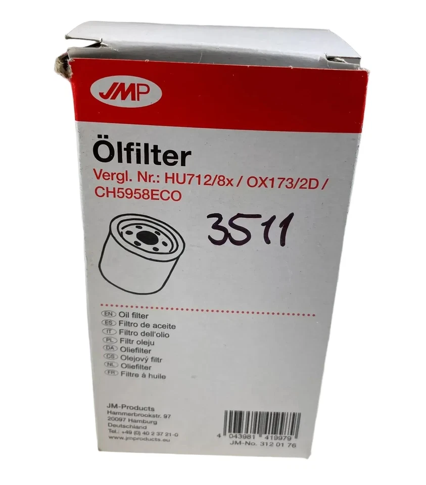 Filtro de aceite original JMP 3120176 Opel Agila Astra Corsa Foto 2 de 4