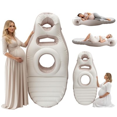 Inflatable Pregnancy Pillow Belly Mattress Full Body Prone Sleeping Support