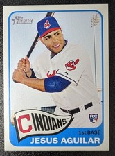 Jesus Aguilar Cleveland Indians 2014 Topps Heritage Rookie Card #H581 - Fast. rookie card picture