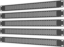 5 Pack 1U Venting Blank Panel - Steel Blank Rack Mount Panel Spacer for 19in ...