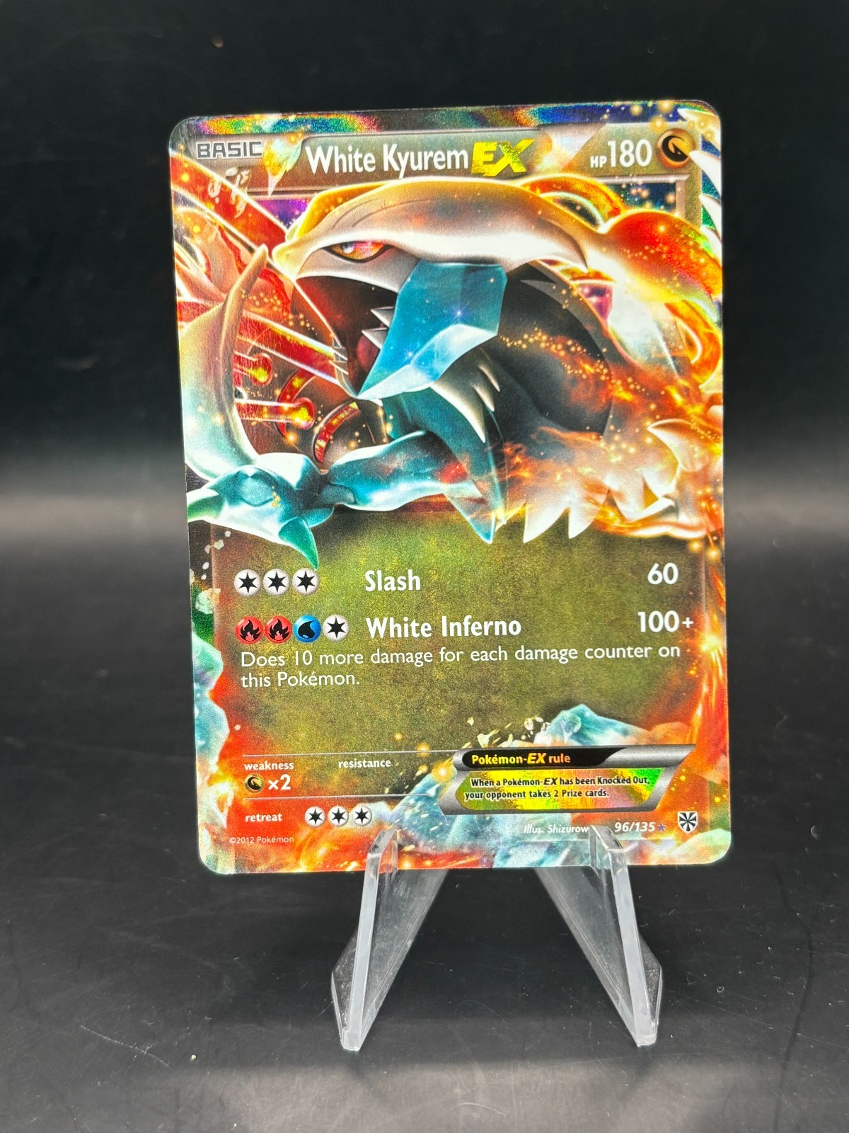 White Kyurem EX 96/135 Plasma Storm Holo