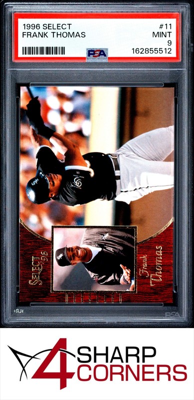 1996 SELECT #11 FRANK THOMAS WHITE SOX HOF POP 5 PSA 9