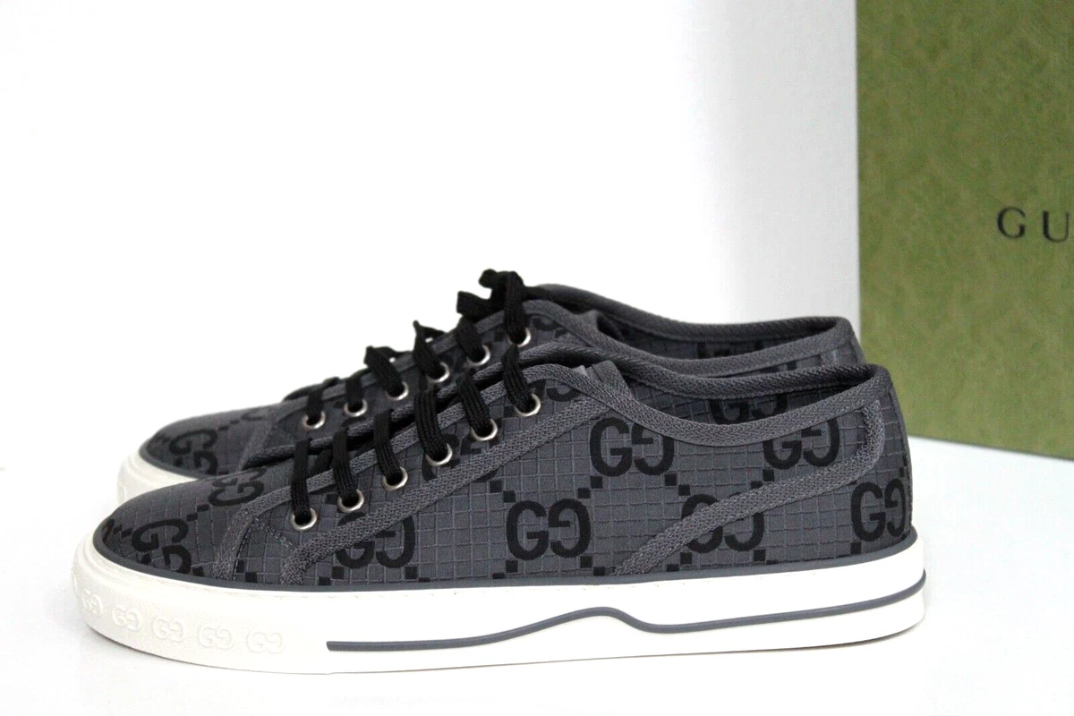 Gucci Tennis 1977 GG Monogram - Grey Black for sale | eBay
