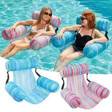 Relax Like a King - 2 Pack Inflatable Pool Float Chairs Large