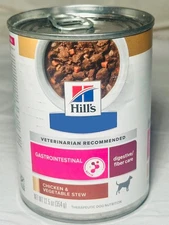 Hill’s Wet Dog Food 12.5oz 12ct case | GI Biome EXP 11/27
