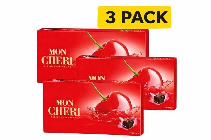 Ferrero Mon Chéri Chocolate 3 Pack (3×157g) Cherry Liqueur