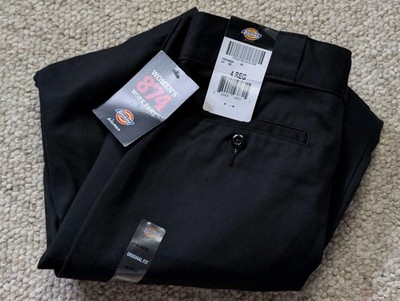 Dickies Women's Original Fit 874 Work Pants Black Size 4 R NEW NWT