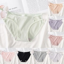 Women Comfortable Breathable Cotton Spandex Triangle Underwear Soft Fabric