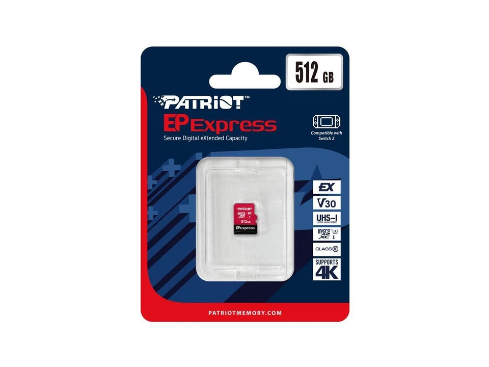 Patriot EP Series 256GB microSDXC Memory Card with Adapter Model Express - Image 4 of 4