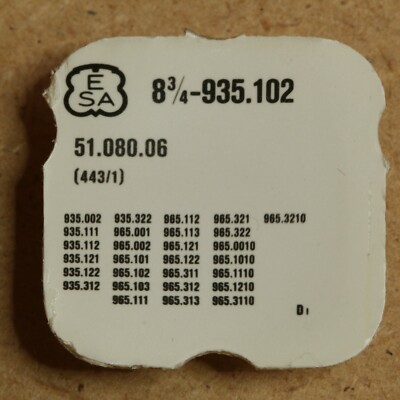 ESA/ ETA 935.102 PART 443 /1 Setting Lever Winkelhebel montiert 935.122 935.322 