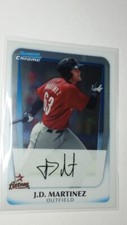 You Pick Your Cards - J. D. Martinez - Boston Red Sox - Baseball Card Selection