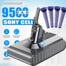 21.6V 9500mAh Replacement V8 Battery for Dyson V8 SV10 Animal Absolute / Filters
