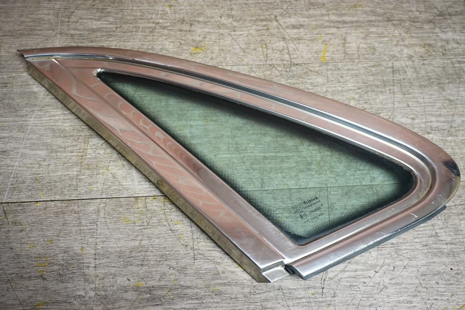 CROMO 1998-2003 JAGUAR XJ8 VANDEN PLAS CUARTO TRASERO IZQUIERDO VENTANA CRISTAL OEM Foto 2 de 4