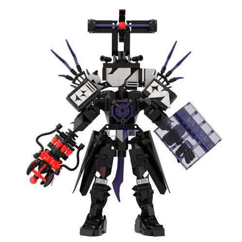 Skibidi Toilet Model Battle Damaged Titan TV Man Building Block Puzzle skibidi-toilet-model-battle-damaged-titan-tv-man-building-block-puzzle
