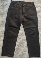 Rustler Denim Straight Jeans Men's 36x29 Black 4-Pocket 100 Cotton  Great 