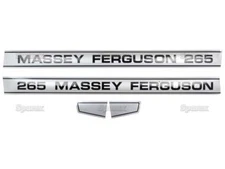 Decal Kit/Set for Massey-Ferguson MF 265 MF265 Tractor - Straight Hood - Sparex