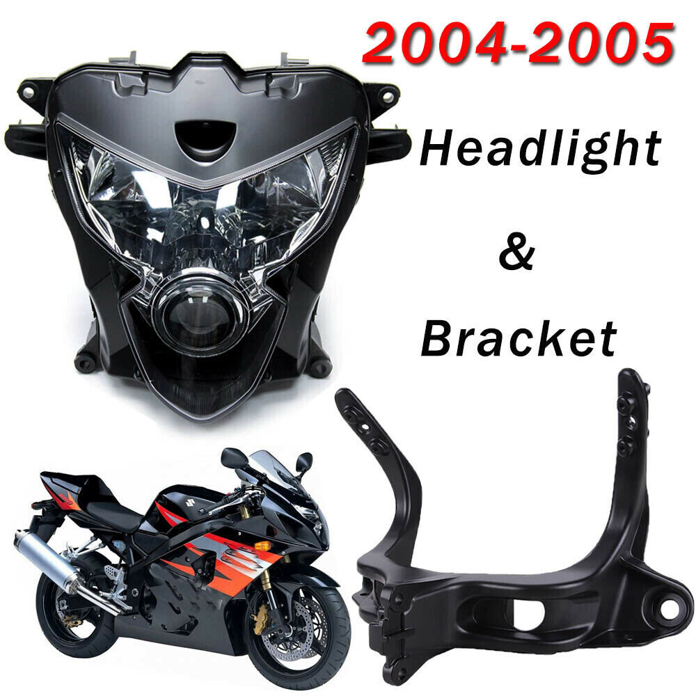 For Suzuki GSXR600 GSXR750 2004-2005 Headlight Assembly w/ Fairing Stay Bracket