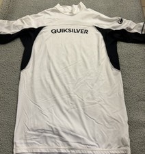 Quicksilver Ladies White Surf Activewear Short Sleeve XXL/ Box 1