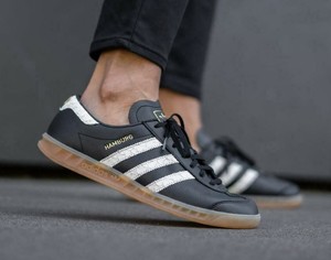 US 11 adidas Originals Men's Classic Leather HAMBURG SNEAKERS Black LAST1 |  eBay
