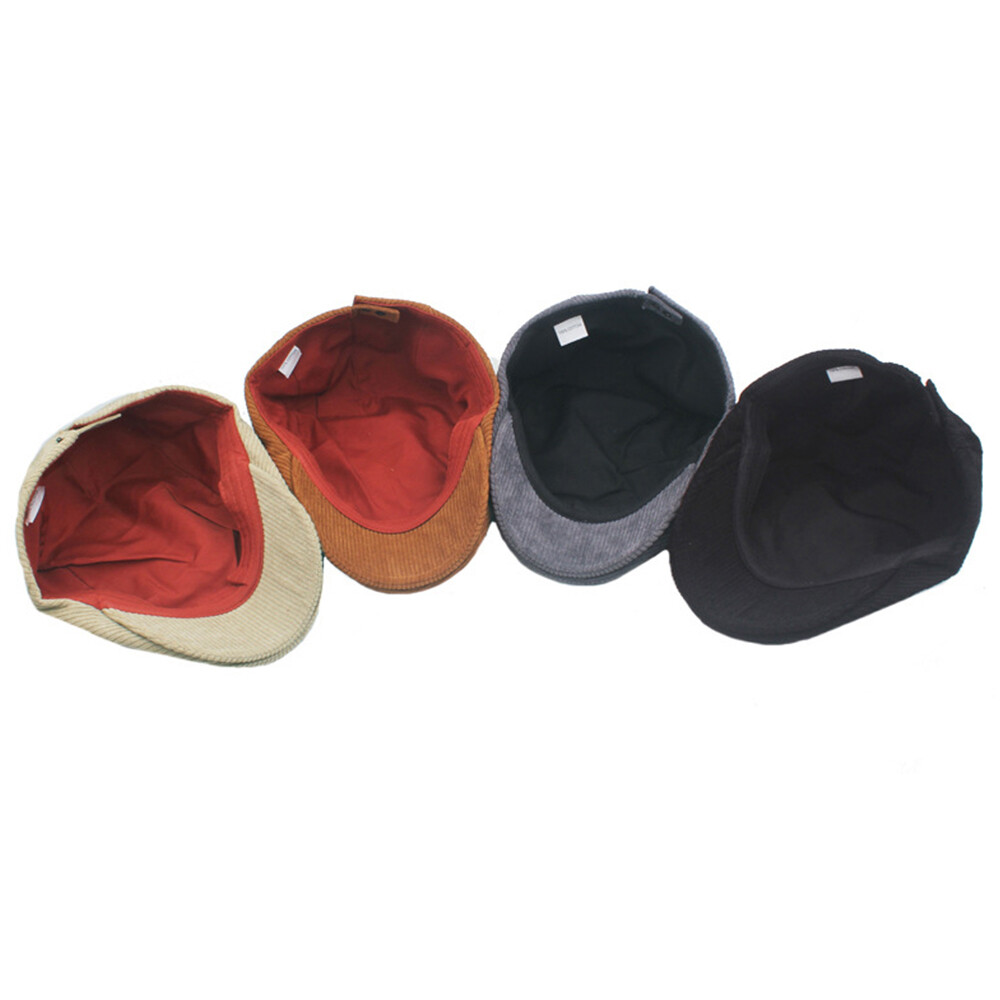 APL Berretto basco papà cappello pittore cappello Cord Ivy Cap Advance Cap cappello newsboy #J