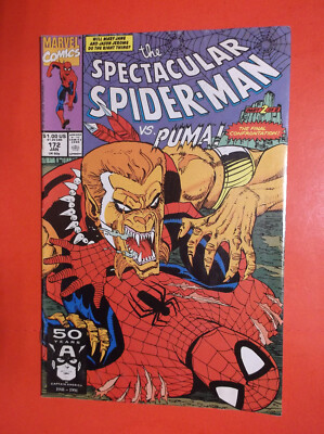 SPECTACULAR SPIDER-MAN # 172 - FN 6.0 - SPIDER-MAN VS. PUMA - TIGER ELECTRONICS