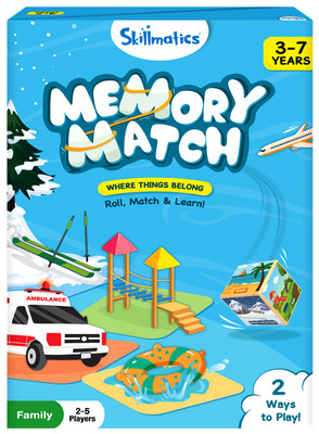 Skillmatics Board Game - Memory Match Where Things Belong, Memory Game for kids