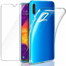 COVER CUSTODIA TRASPARENTE CON VETRO PER SAMSUNG GALAXY A10 A20e A40 A41 A50 70 