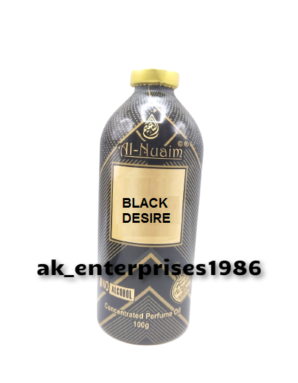 New Long Lasting Al Nuaim BLACK DESIRE Perfume Attar Fragrance