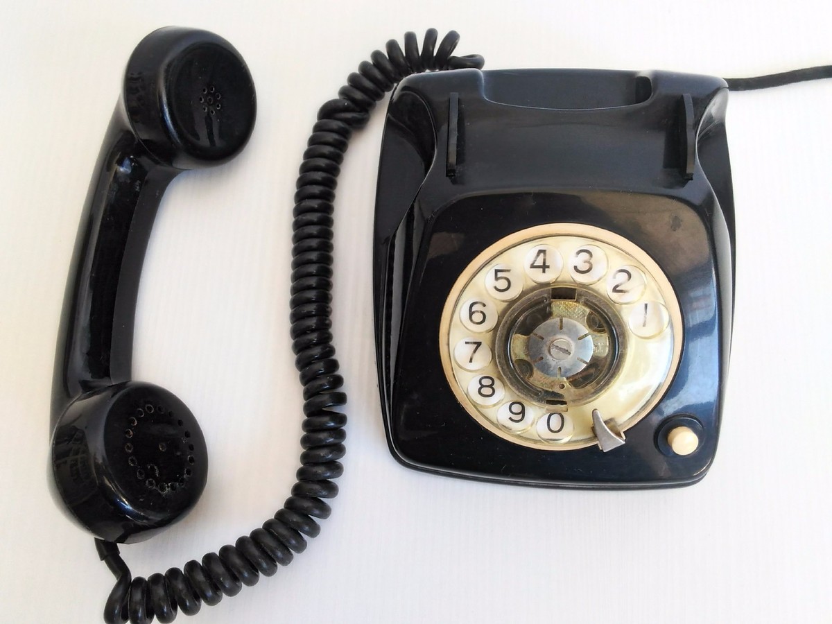 Telefono SIP Siemens Telefono a Rotella Vintage Vecchio Telefono Casa Linea Fissa Anni 70 80 - Italia