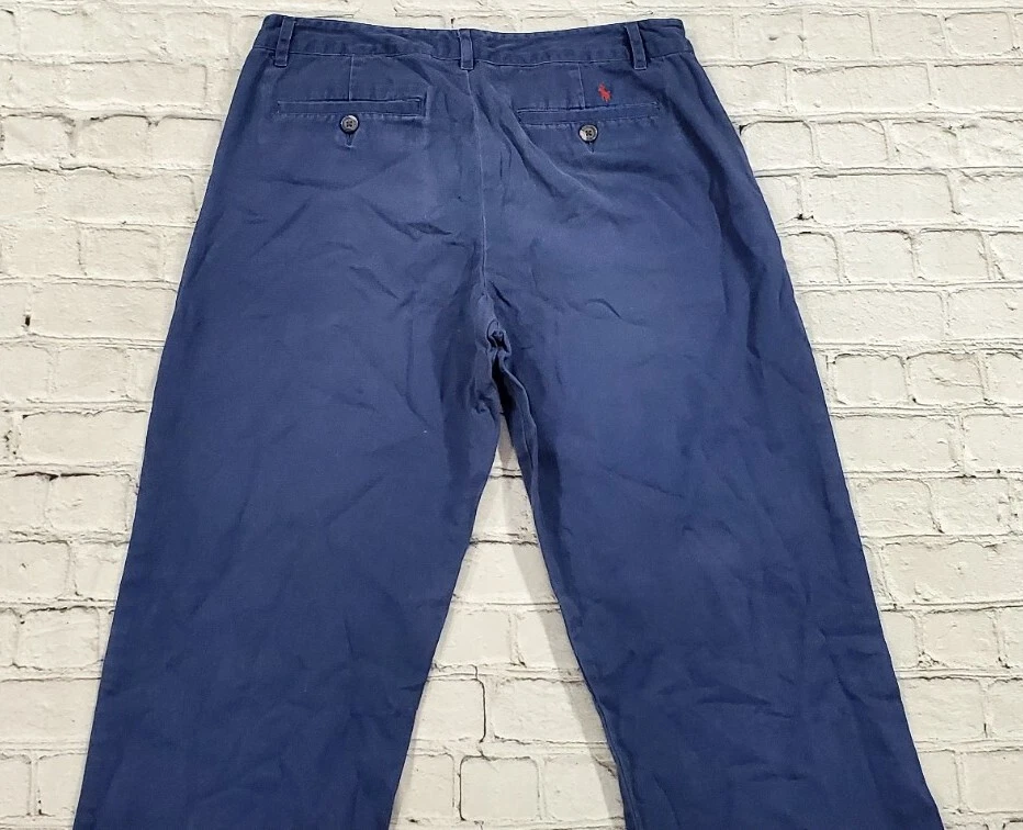 Chinos Polo Ralph Lauren JUVENTUD NIÑOS TALLA 18 W30 x L31 Azul Frente Plano  Foto 4 de 4