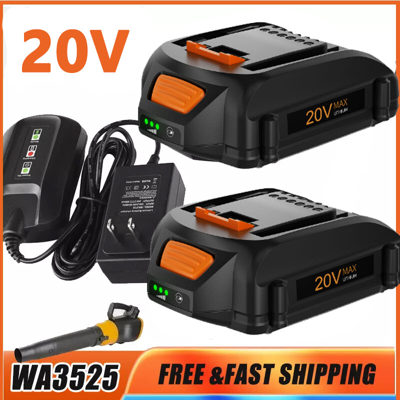 Upgrade Your Worx Tools with WA3578 20V Power Share Battery 3.0Ah/3.5Ah Compatible with WA3520 WA3525 WA3575