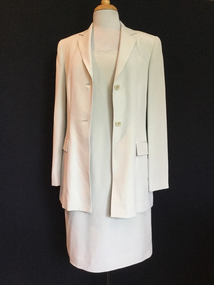 TRAJE DE VESTIR JONES NEW YORK COLOR CREMA - TALLA 8 - ¡EXCELENTE ESTADO! Foto 2 de 4