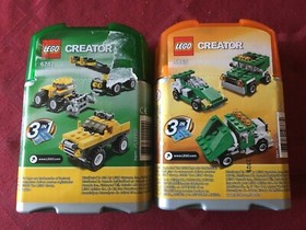 Lego Creator 3 in 1 x2..5865...6742..dump..jeep