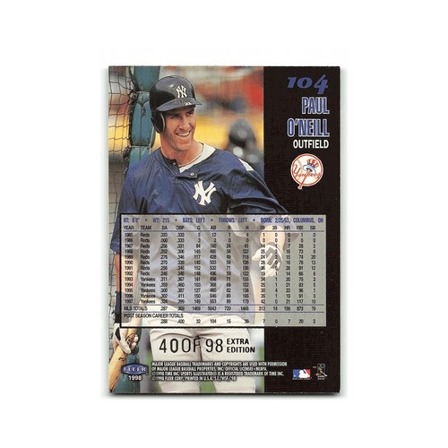 Paul O'Neill Sports Illustrated World Fever 1998 Fleer #104 New York Yankees NM - Picture 2 of 3