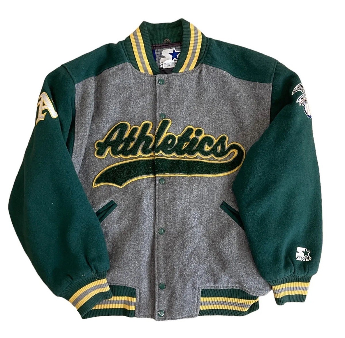 Vintage 90s Large Starter Oakland Athletics A