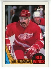 1987-88 Topps Hockey #17 Mel Bridgman (Red Wings)