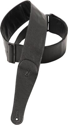 Levy's Leathers Garment Leather Adjustable Guitar Strap - (M7GG3-BLK)