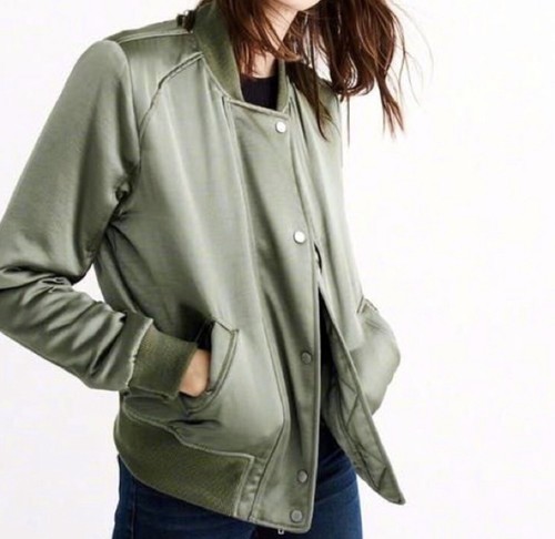 Full zip Satin Bomber Jacket 