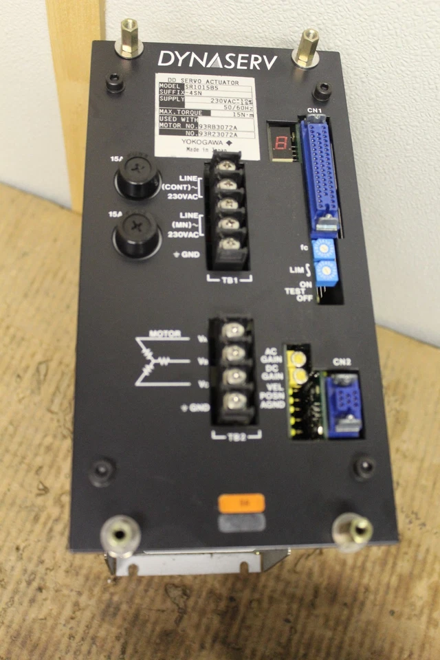 LITTON YOKOGAWA DYNASERV DD SERVOACTUADOR ACCIONAMIENTO SR1015B5 4SN 230V 15Nm Foto 2 de 4