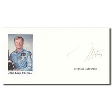 First French in space Jean Loup Chretien handsigned lettercard - 12305