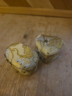 Lot Of 2 Small, Vintage-style Trinket or Jewelry Box