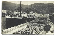20  CARTE PHOTO BASTIA  BATEAU A QUAI LE OUOLOF