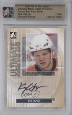 2007-08 ITG Ultimate Memorabilia 8th Edition Silver 17/40 Kyle Okposo Auto 0a1