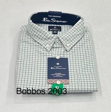 Ben Sherman Men's The Original Oxford Long-Sleeve Shirt, Green, Size XL