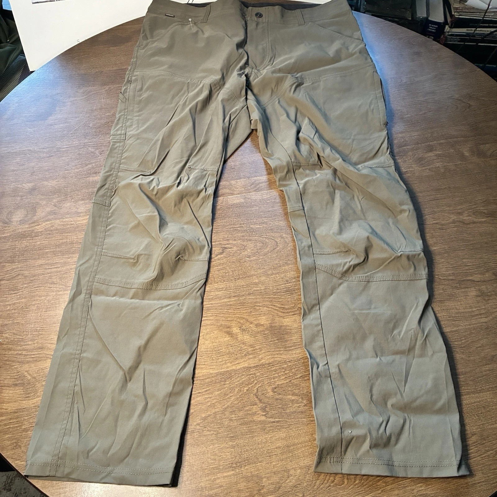 KÜHL Renegade Pants Mens 38x32 Green Stretch Technical Hiking 5120