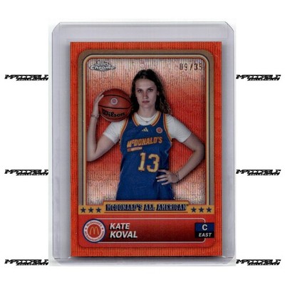 2024 Topps Chrome McDonald's A/A - Orange Wave #56 Kate Koval Rookie /35