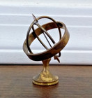 Armillary Sphere Vintage Brass Paperweight Trinket European Import Souvenir — photo 2