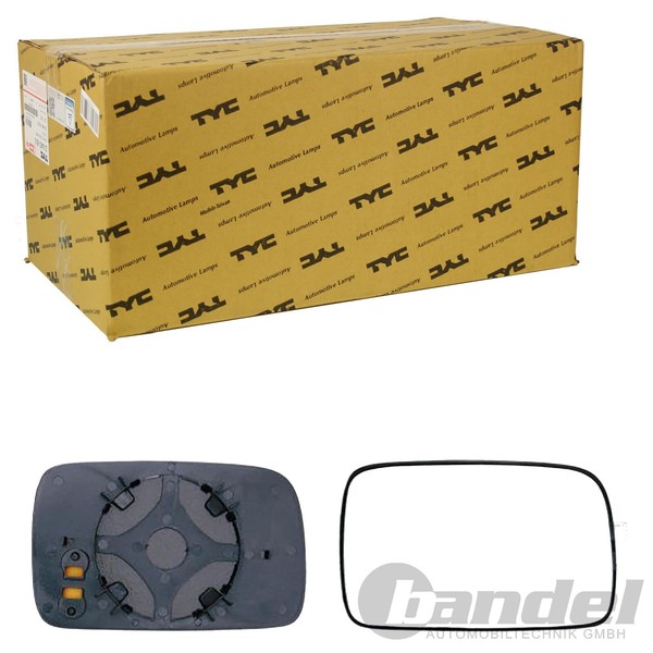 TYC Spiegelglas AsphÄRisch Links Passend FÜR Skoda Felicia VW Polo | 337-0042-1-image