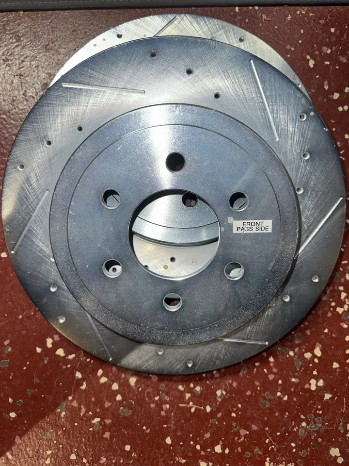 Juego de rotores de freno perforados y ranurados Power Stop 03-04 Dodge Dakota 6 tacos AR8760 Foto 2 de 4